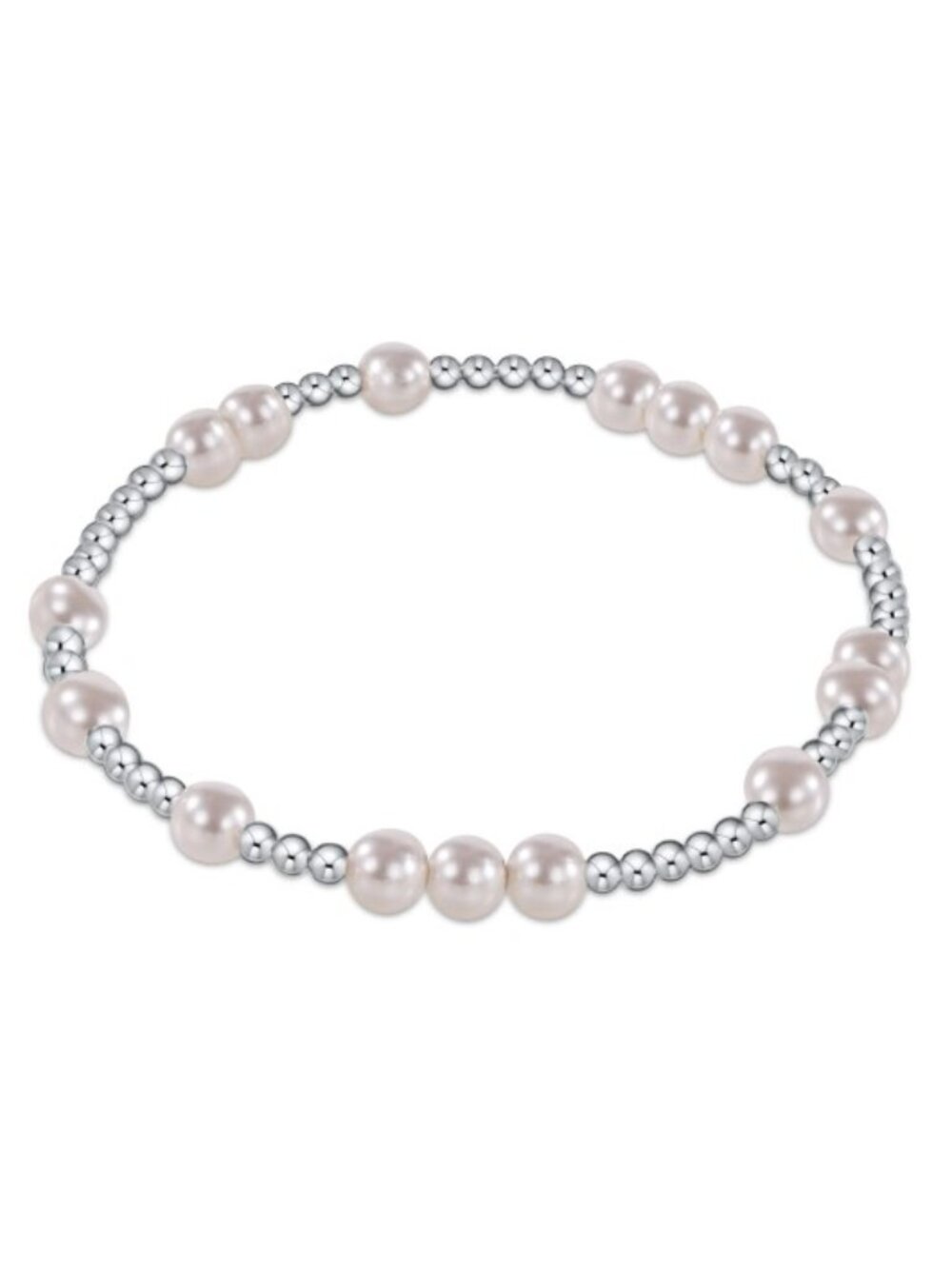 New Enewton Hope Unwritten Pearl 5mm Sterling Silver Beads Bracelet